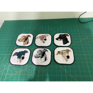 Greyhound coasters