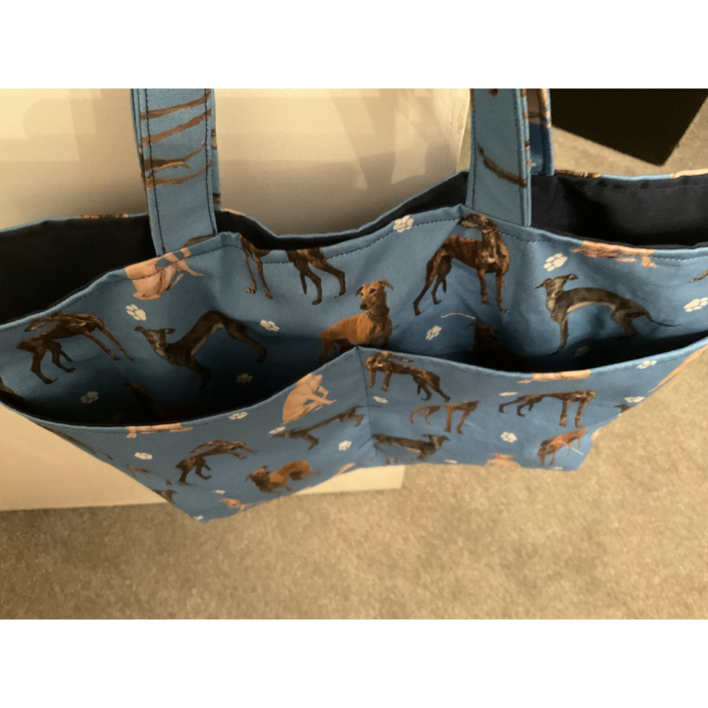 Greyhound 7 Pocket Tote Bag