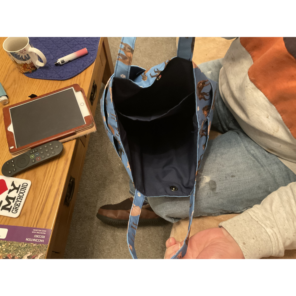 Greyhound 7 Pocket Tote Bag