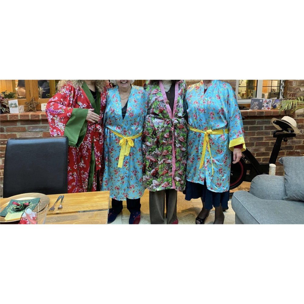 4 Satin Kimonos