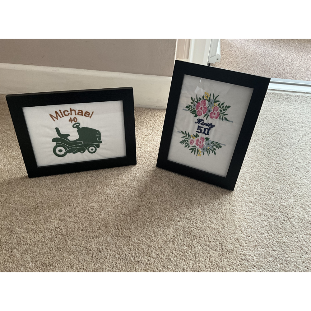 Wedding Stole & Bow and special framed greeting card projects
