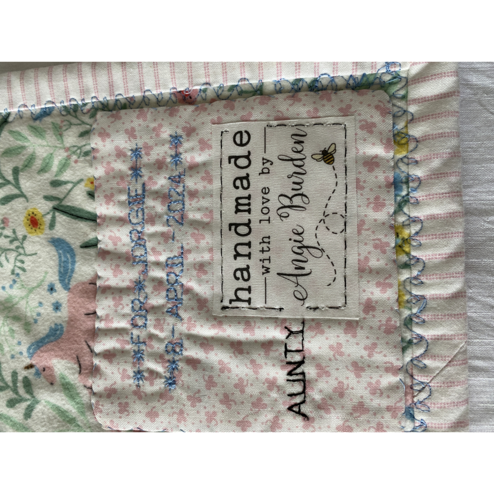 Unicorn quilt April 2024