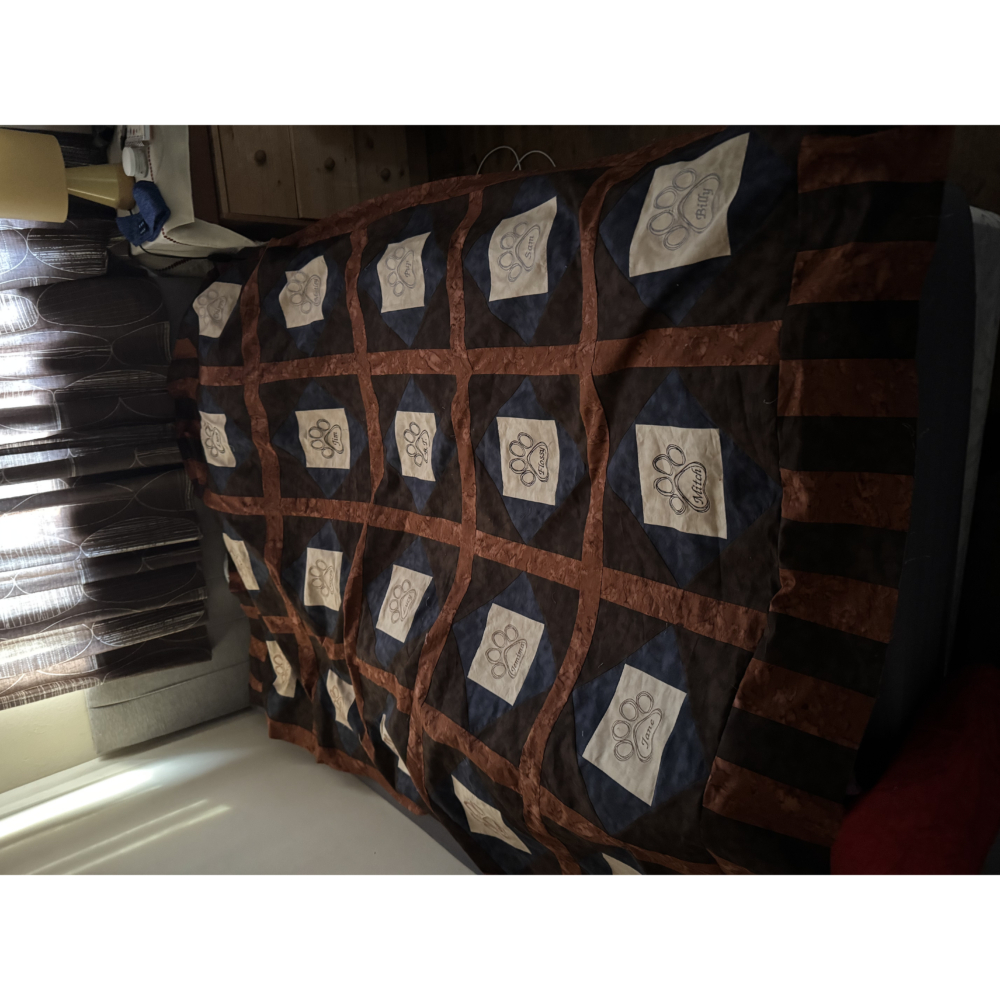 Dog Names Memory Quilt