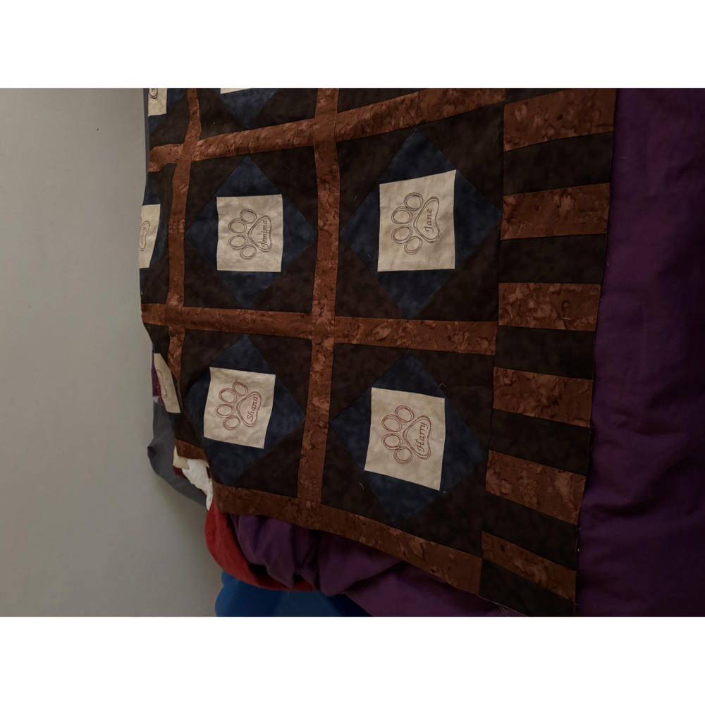 Dog Names Memory Quilt