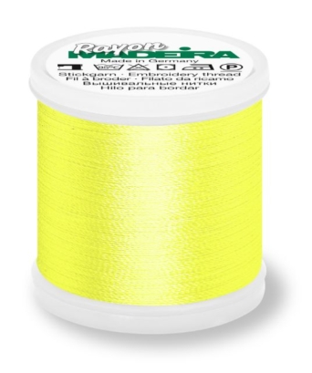 Madeira 9840_1023 | Rayon Embroidery Thread 200m | Lemon Yellow