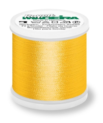 Madeira 9840_1137 | Rayon Embroidery Thread 200m | Orange Yellow