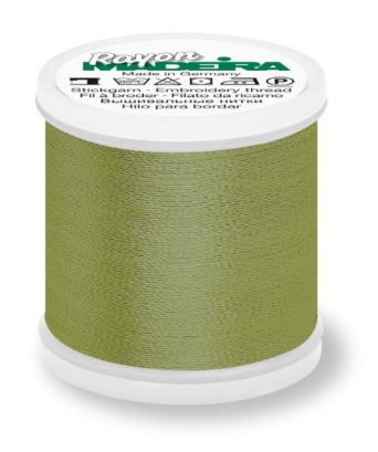 Madeira 9840_1156 | Rayon Embroidery Thread 200m | Light Army Green