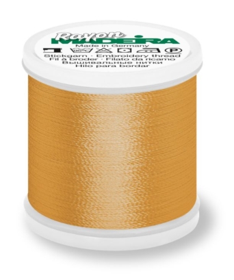 Madeira 9841_1025 | Rayon Embroidery Thread 1000m | Mine Gold