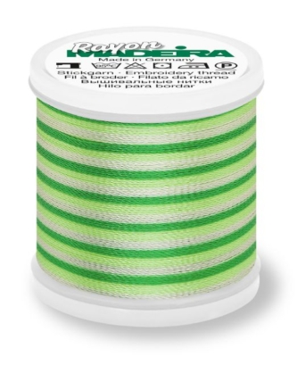 Madeira 9840_2031 | Rayon Multicolor Embroidery Thread 200m | Ombre Bright/Greens