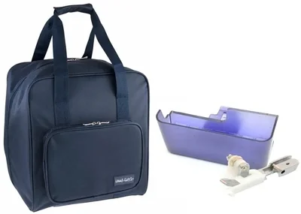 Free Gift Included FREE Overlock Bag. Blind Stitch Foot, Trim Trap & DVD