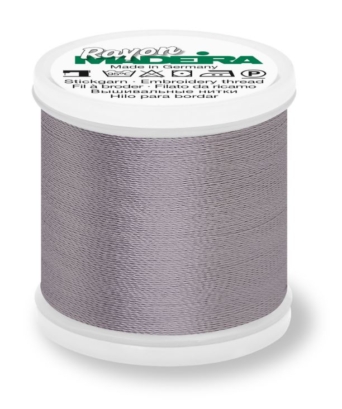 Madeira 9841_1040 | Rayon Embroidery Thread 1000m | Steel Grey