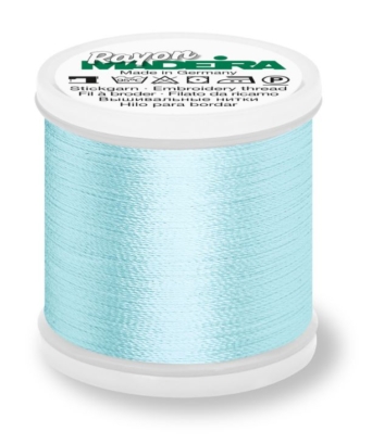 Madeira 9841_1132 | Rayon Embroidery Thread 1000m | Medium Pastel Blue