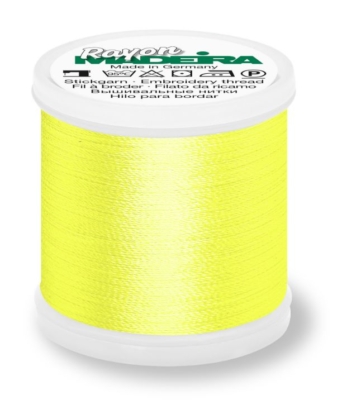 Madeira 9841_1023 | Rayon Embroidery Thread 1000m | Lemon Yellow