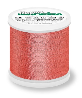 Madeira 9840_1379 | Rayon Embroidery Thread 200m | Orange Red