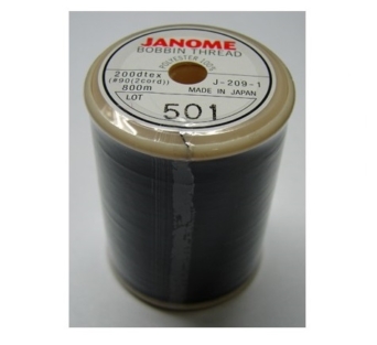 Janome Bobbin Thread - Black (800m) | J-209-1