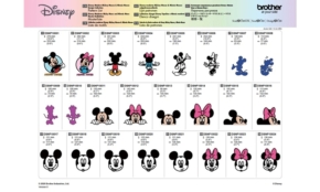 Brother ScanNCut Disney Mickey & Minnie Mouse | Design Collection | CADSNP10