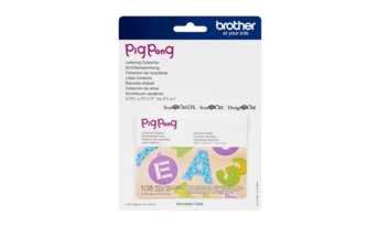 Brother ScanNCut Pig Pong Lettering Collection 1 | CAPPNP01
