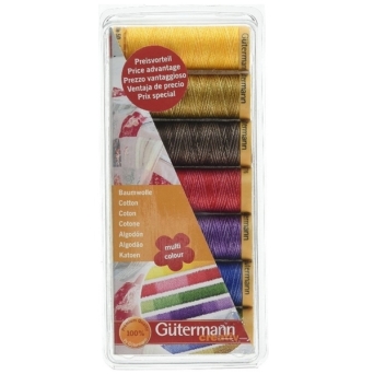 Cotton No.50 Multi Sewing Thread Set 100m 7pk