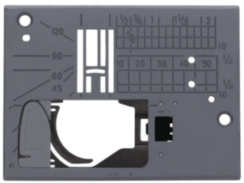 Elna 809616006 | Standard Zig Zag Needle Plate for EX580