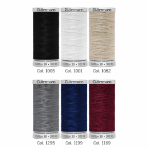 Gutermann 734022_1 | Cotton No. 30: 6 x 300m: 1 | Thread Set