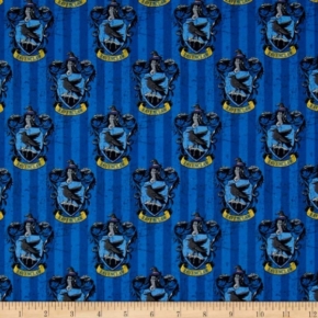 Harry Potter Ravenclaw House on Blue Fabric