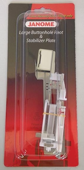 Janome 202199009 | Large Buttonhole Foot & Stabilizer Plate | Category D