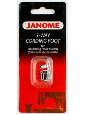 Janome 200126009 | 3 Way Cording Sewing Foot | Category A