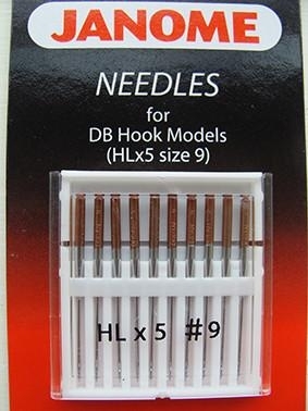 Janome 767811000 | HLX5 Needles, Size 9 – pack of 10