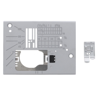 Janome 860405906 | Straight Stitch Foot and Needle Plate Set | Category C
