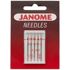 Janome 990416000 | Denim Needles 15X1DE Mixed Size 90 & 100