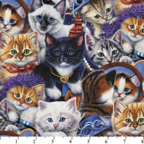 Kittens In The Closet Fabric