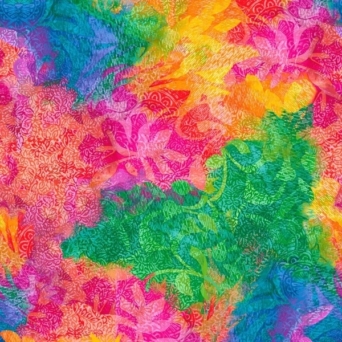 Mirage Abstract Multi Watercolour Fabric