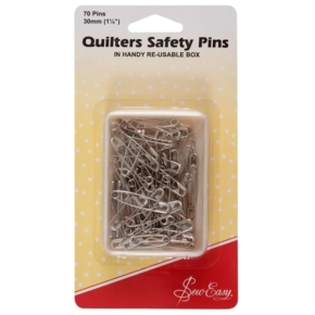 Sew Easy Open-Plated Quilter Safety Pins 30mm