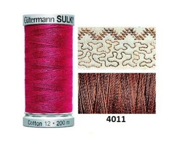 Guterman Sulky Variegated Cotton | 200m | Milk Chocolate | 709751_4011