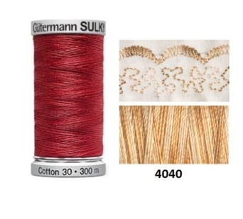 Guterman Sulky Variegated Cotton | 300m | Biscuit