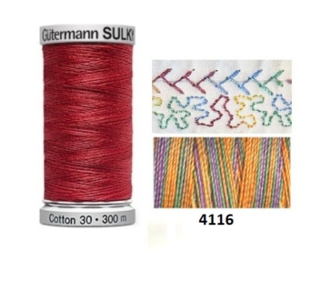 Guterman Sulky Variegated Cotton | 300m | Country Decor