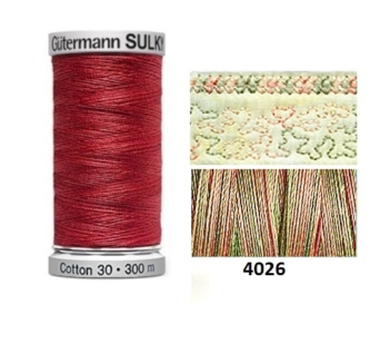 Guterman Sulky Variegated Cotton | 300m | Earth Pastels