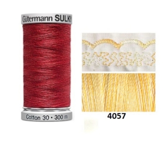 Guterman Sulky Variegated Cotton | 300m | Fresh Butter