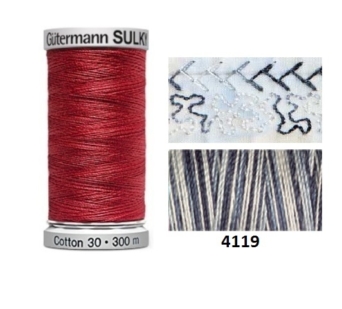 Guterman Sulky Variegated Cotton | 300m | Piano Keys