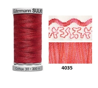 Guterman Sulky Variegated Cotton | 300m | Pretty Roses