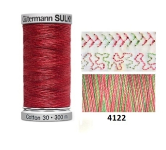 Guterman Sulky Variegated Cotton | 300m | Rosebud Sweet