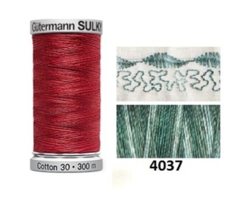 Guterman Sulky Variegated Cotton | 300m | Saucy Sages