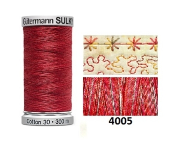 Guterman Sulky Variegated Cotton | 300m | Strawberry Daiquiri