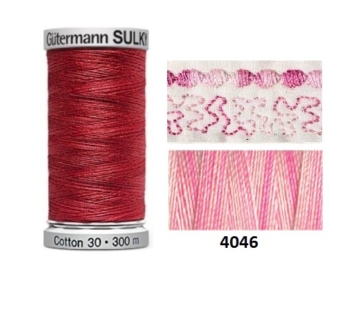 Guterman Sulky Variegated Cotton | 300m | Sweet Rose