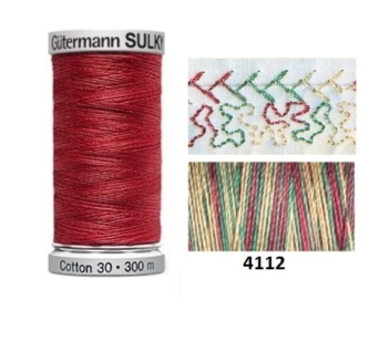 Guterman Sulky Variegated Cotton | 300m | Vintage Holiday