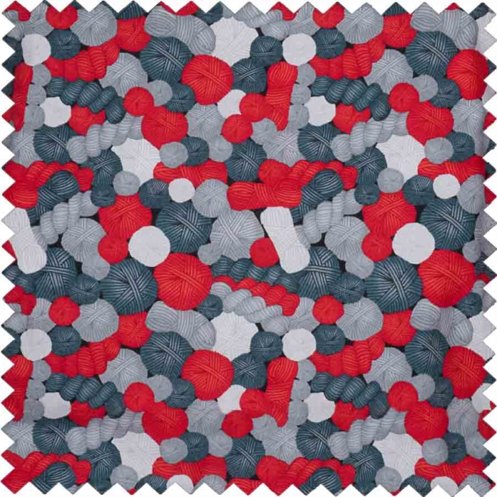 HobbyGift Classic Collection: Drawstring Crochet Bag (Empty): Balls of Wool | HGDSBE_482