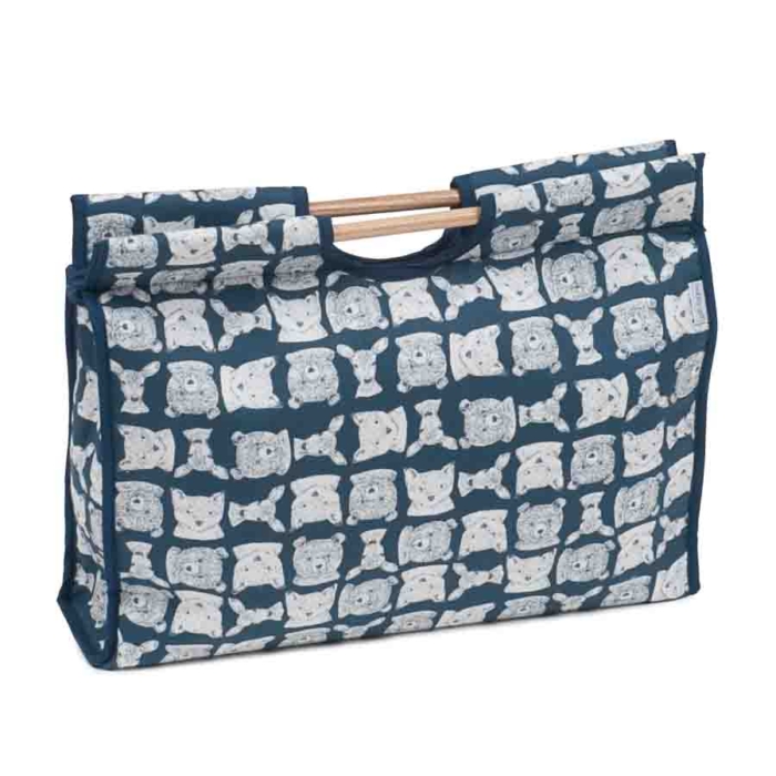 HobbyGift Classic Collection: Craft Bag with Wooden Handles: Folkstone | HGCB_463