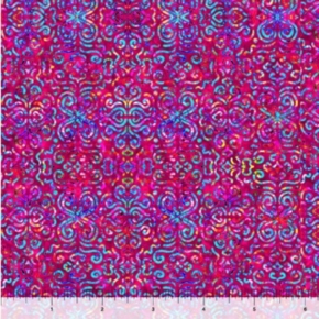 Zanzibar Set Geo Multi on Magneta Fabric