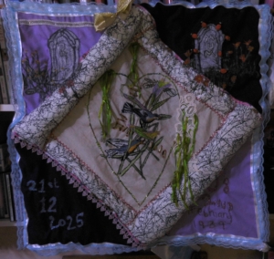 Memorey wall qilt plaque.