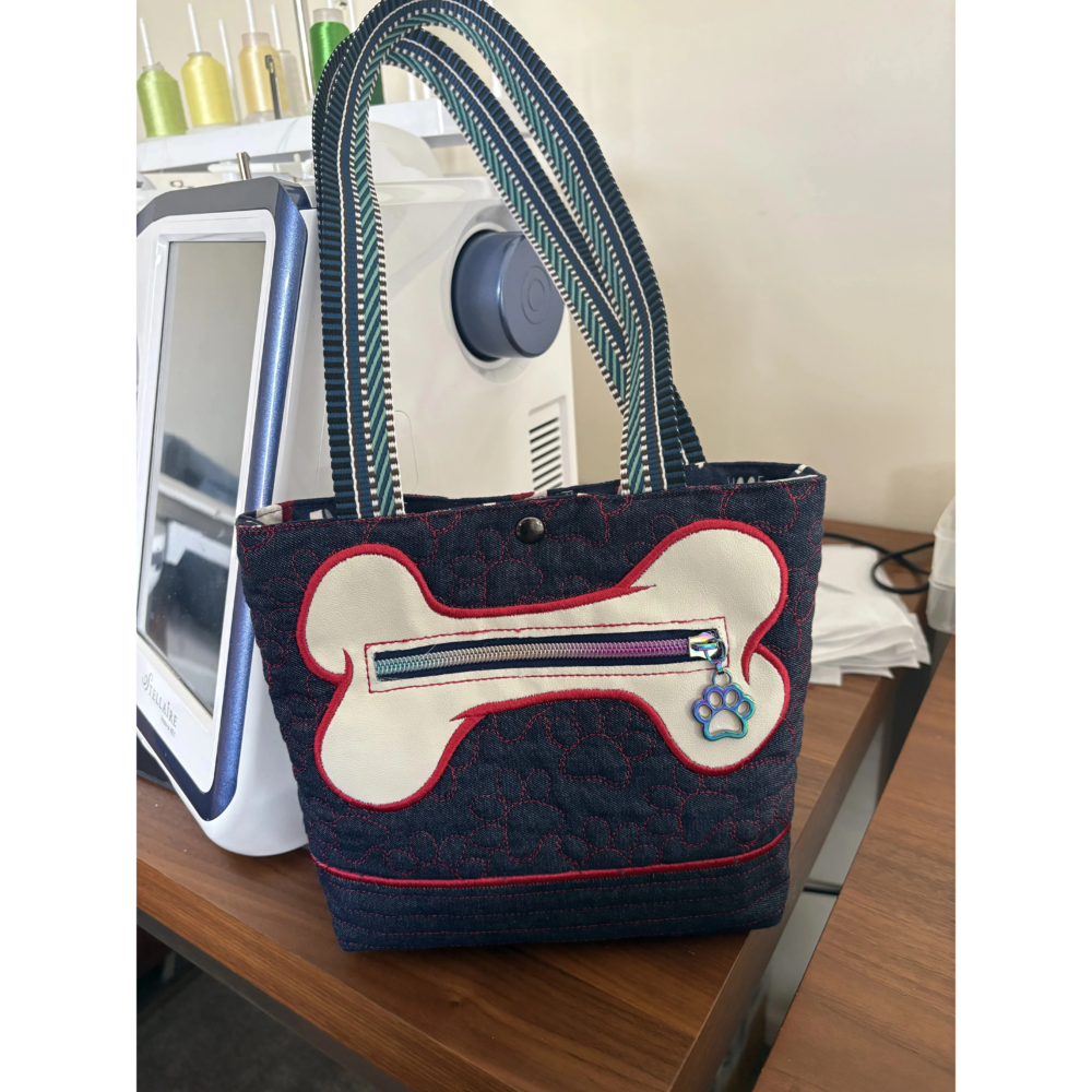 Dog lovers handbag and whale pouches